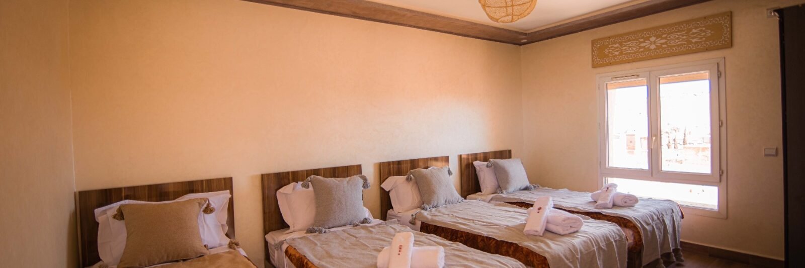 Chambre de groupe 4 lits 90
